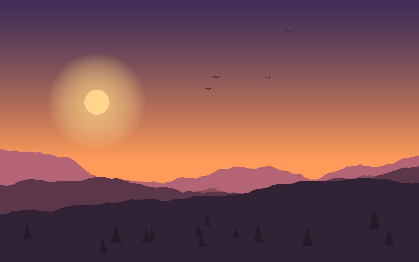 Ilustrace krajiny
