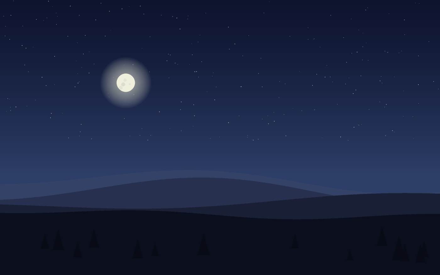 Ilustração de uma paisagem